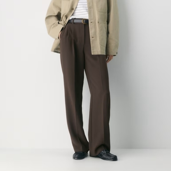Aritzia Pants - Aritzia The Effortless Pant in Rich Mocha Brown, Crepette (Short)